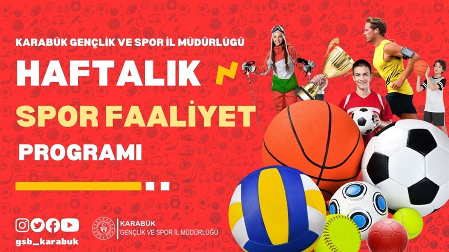 18-24 EKİM 2025 HAFTALIK SPOR FAALİYET PROGRAMI