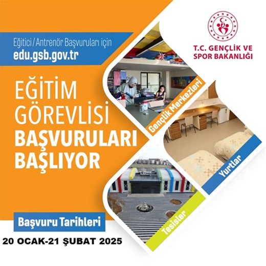 EĞİTİM GÖREVLİSİ BAŞVURULARI BAŞLIYOR